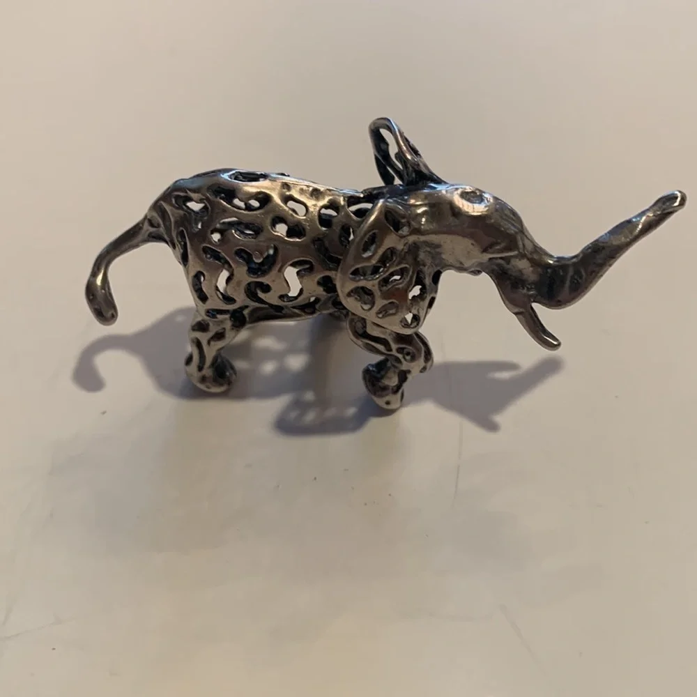 Pewter Elephant Figurine